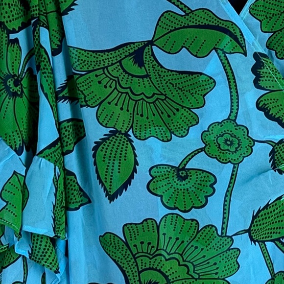 CAbi Green Floral Midi Dress - Picture 8 of 14